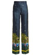 F.r.s - For Restless Sleepers Zelos Tahitian Night-print Silk-twill Trousers