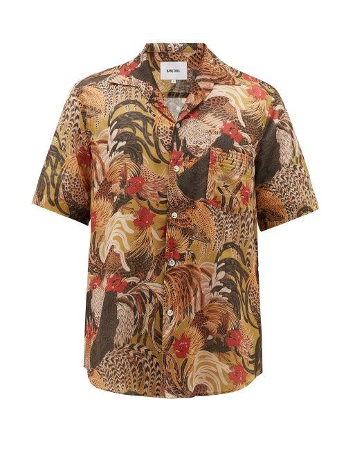 Matchesfashion.com Nanushka - Ville Japanese-print Cotton Shirt - Mens - Multi