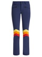 Matchesfashion.com Perfect Moment - Aurora Flare Ii Technical Trousers - Womens - Navy Multi