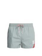 Matchesfashion.com Thom Browne - Tricolour Striped Swim Shorts - Mens - Grey