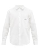 Matchesfashion.com Wooyoungmi - Logo Plaque Cotton Shirt - Mens - White
