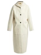 Matchesfashion.com Ins & Marchal - Disciple Hooded Shearling Coat - Womens - White