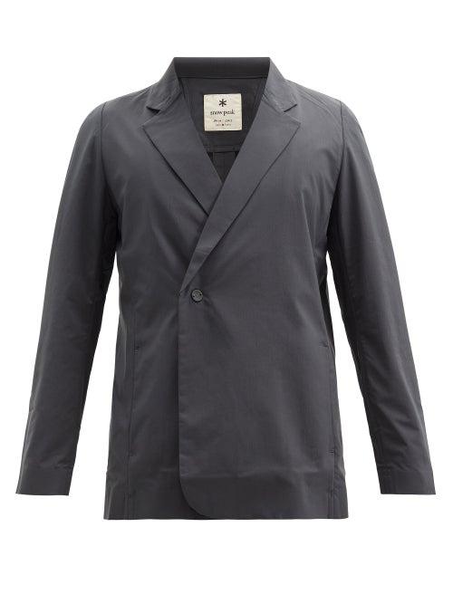 Matchesfashion.com Snow Peak - Wrap-front Shell Jacket - Mens - Black