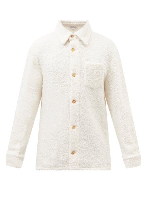 Gabriela Hearst - Drew Patch-pocket Boucl Overshirt - Mens - Cream