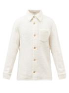 Gabriela Hearst - Drew Patch-pocket Boucl Overshirt - Mens - Cream
