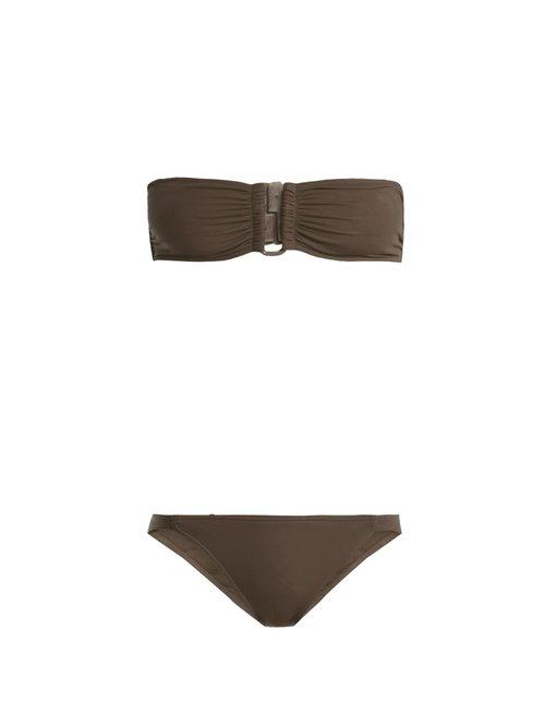 Matchesfashion.com Eres - Show Cavale U Bar Bandeau Bikini - Womens - Grey