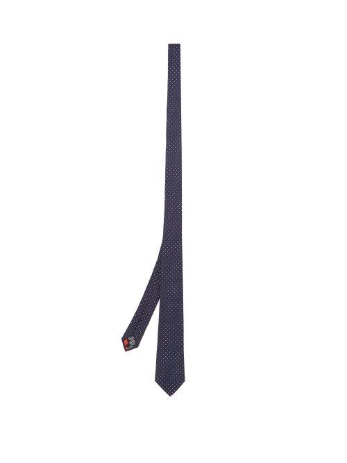 Matchesfashion.com Paul Smith - Polka Dot Silk Faille Tie - Mens - Blue Multi