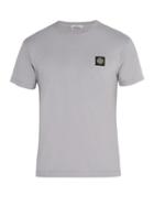 Matchesfashion.com Stone Island - Logo Appliqu Cotton T Shirt - Mens - Purple