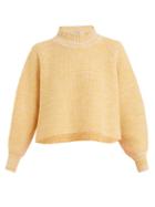 Matchesfashion.com Vika Gazinskaya - Cropped Wool Sweater - Womens - Yellow