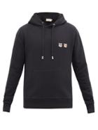 Matchesfashion.com Maison Kitsun - Double Fox Head-patch Hooded Sweatshirt - Mens - Black