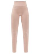 Ladies Activewear Prism - Blithe High-rise Ribbed Leggings - Womens - Light Pink