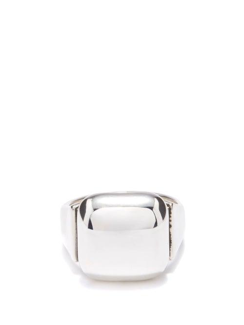 Bottega Veneta - Chunky Sterling-silver Ring - Mens - Silver