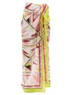 Matchesfashion.com Emilio Pucci - Abstract-print Cotton-gauze Sarong - Womens - Pink Multi