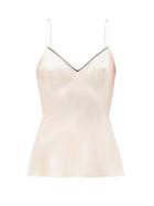 Ladies Lingerie Agent Provocateur - Classic Silk-satin Camisole - Womens - Light Pink