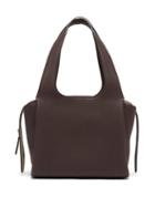 Matchesfashion.com The Row - Tr1 Medium Grained-leather Bag - Womens - Burgundy