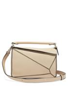 Matchesfashion.com Loewe - Puzzle Small Grained Leather Cross Body Bag - Womens - Grey