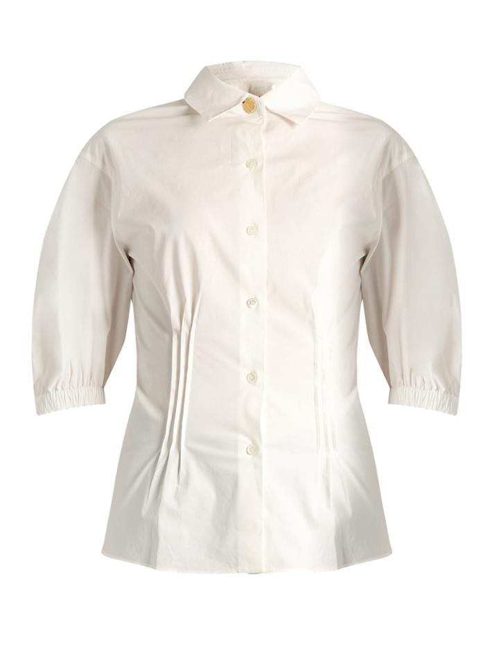 Sonia Rykiel Spread-collar Stretch-cotton Blouse