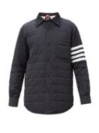 Thom Browne - Four-bar Quilted Down Jacket - Mens - Navy