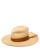 Matchesfashion.com Lola Hats - First Aid Pleated Brim Raffia Hat - Womens - Beige
