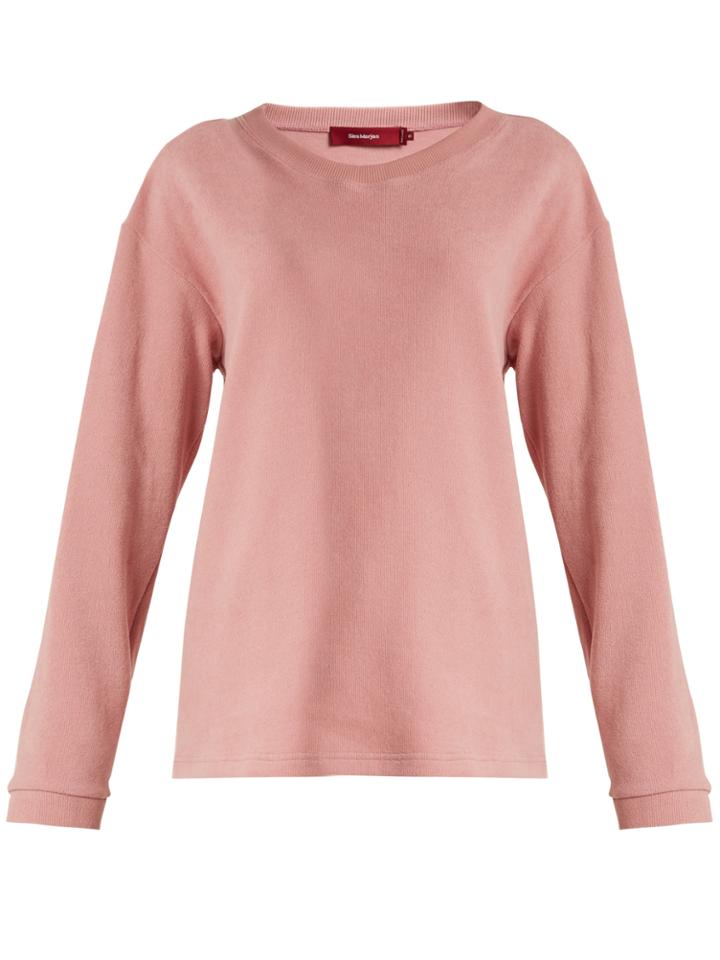 Sies Marjan Round-neck Cotton-blend Chenille Sweatshirt