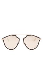 Diorsorealrise Mirrored Aviator-frame Sunglasses