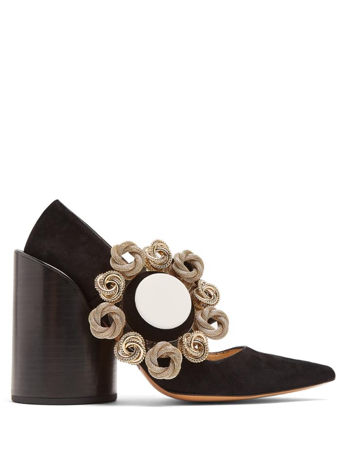 Jacquemus Le Chaussures Boucle Suede Pumps