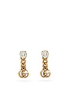 Matchesfashion.com Gucci - Gg Crystal-embellished Drop Earrings - Womens - Crystal