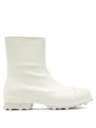 Matchesfashion.com Camperlab - Traktori Zipped Leather And Rubber Ankle Boots - Mens - White