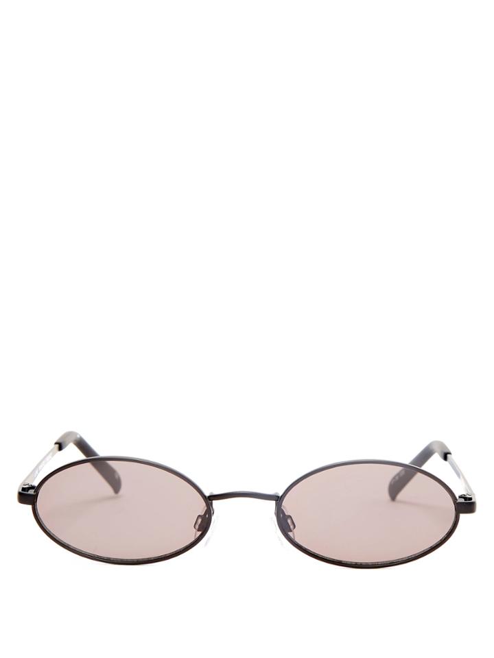 Le Specs Love Train Oval-frame Metal Sunglasses