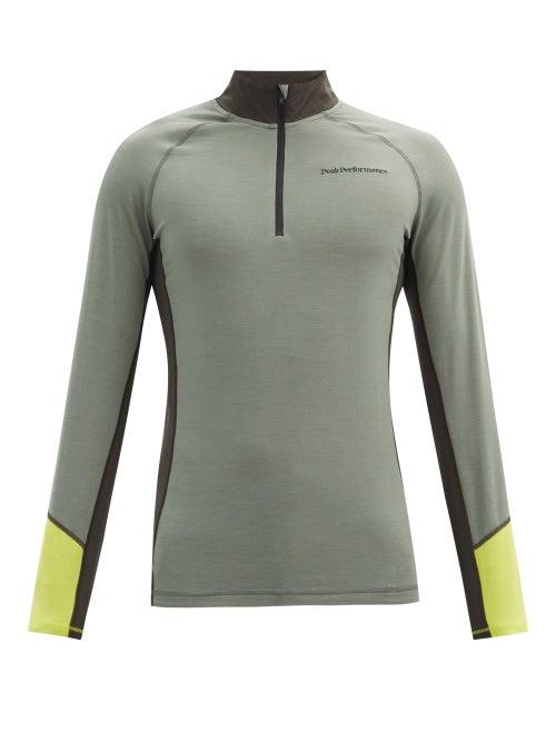 Matchesfashion.com Peak Performance - Magic Wool-blend Base-layer Top - Mens - Green