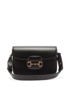 Matchesfashion.com Gucci - 1955 Horsebit Grained-leather Shoulder Bag - Womens - Black