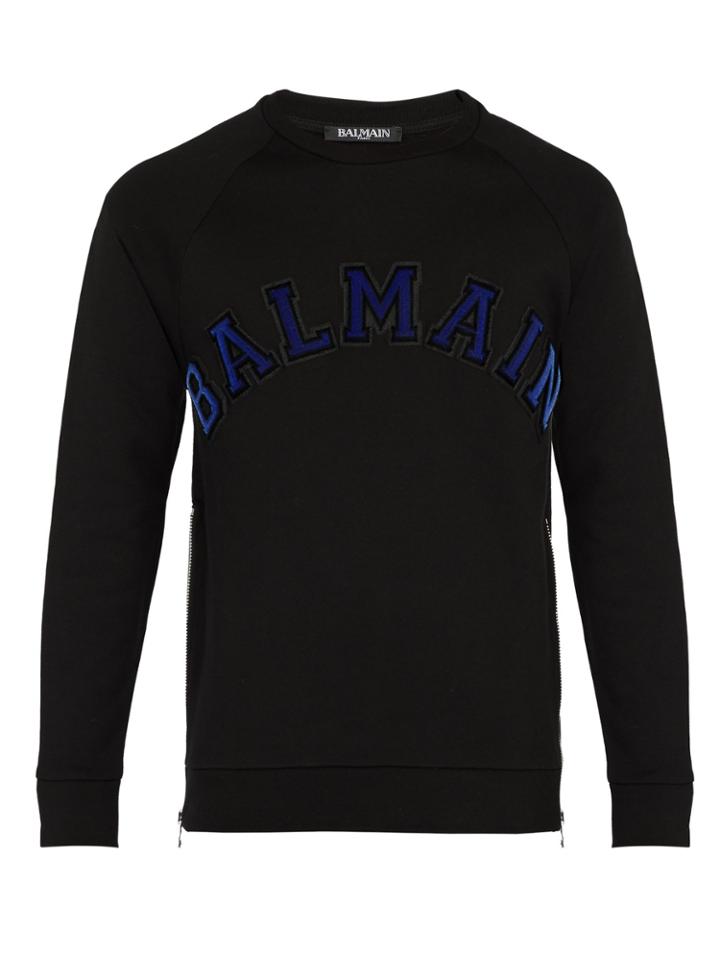 Balmain Logo Cotton Sweatshirt