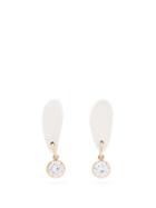 Matchesfashion.com Sonia Boyajian - Crystal And Ceramic 14kt Gold Filled Drop Earrings - Womens - Crystal