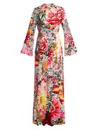 Mary Katrantzou Desmine Floral-print Crepe De Chine Gown