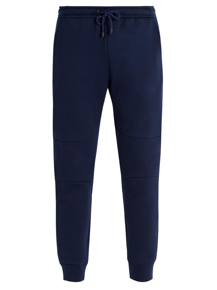 Fendi Logo-jacquard Cotton-blend Track Pants