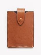 Mtier - Small Grained-leather Cardholder - Mens - Brown