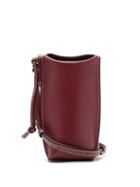 Matchesfashion.com Loewe - Gate Pocket Leather Cross-body Bag - Womens - Burgundy