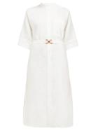 Matchesfashion.com Max Mara Beachwear - Halle Shirtdress - Womens - White