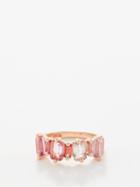 Suzanne Kalan - Topaz & 14kt Rose-gold Ring - Womens - Pink Multi