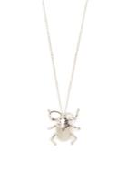 Title Of Work Sterling-silver Scarab-beetle Necklace