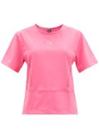 Matchesfashion.com Adidas By Stella Mccartney - Truestrength Recycled-fibre Blend T-shirt - Womens - Pink