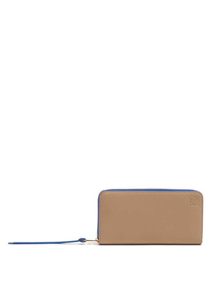 Loewe Bi-colour Zip-around Leather Wallet