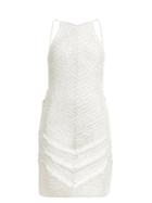 Bottega Veneta - Chevron Cotton-blend Crochet Mini Dress - Womens - White