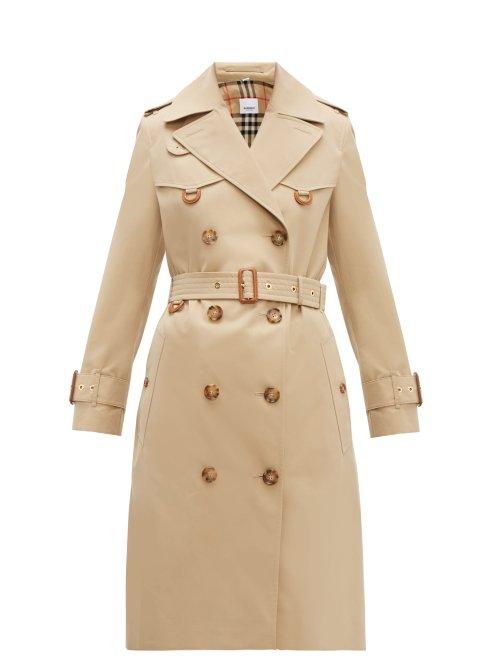 Matchesfashion.com Burberry - Islington Cotton Gabardine Trench Coat - Womens - Beige
