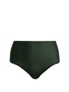 Matchesfashion.com Matteau - The High Waist Bikini Briefs - Womens - Dark Green