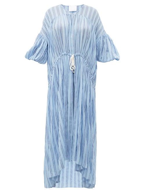 Matchesfashion.com Love Binetti - Stir It Up Cotton Dress - Womens - Blue Multi