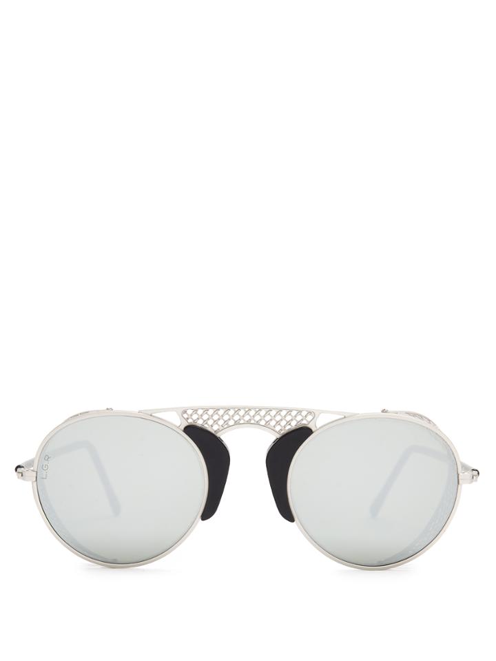 L.g.r Sunglassses Albatros Round-frame Metal Sunglasses