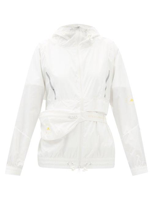 Adidas By Stella Mccartney - Recycled Primegreen-jersey Windbreaker Jacket - Womens - White