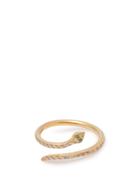 Matchesfashion.com Ileana Makri - Python Diamond & 18kt Gold Ring - Womens - Gold