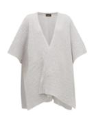 Matchesfashion.com Eskandar - Textured Cashmere Tabard Cardigan - Womens - Light Grey